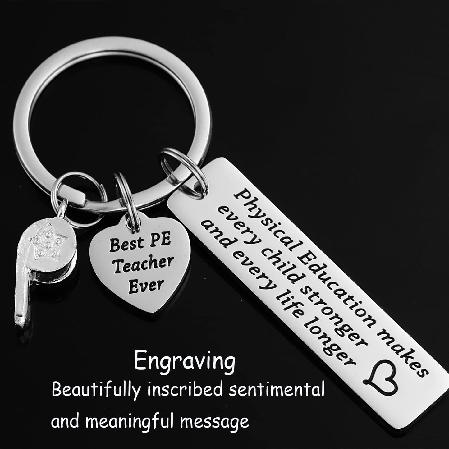 Gifts For Pe Teachers Keychain For Men Male Women P E Gym Professor Retirement Jewelry From Student Physical Education Pe Teacher Keychain
