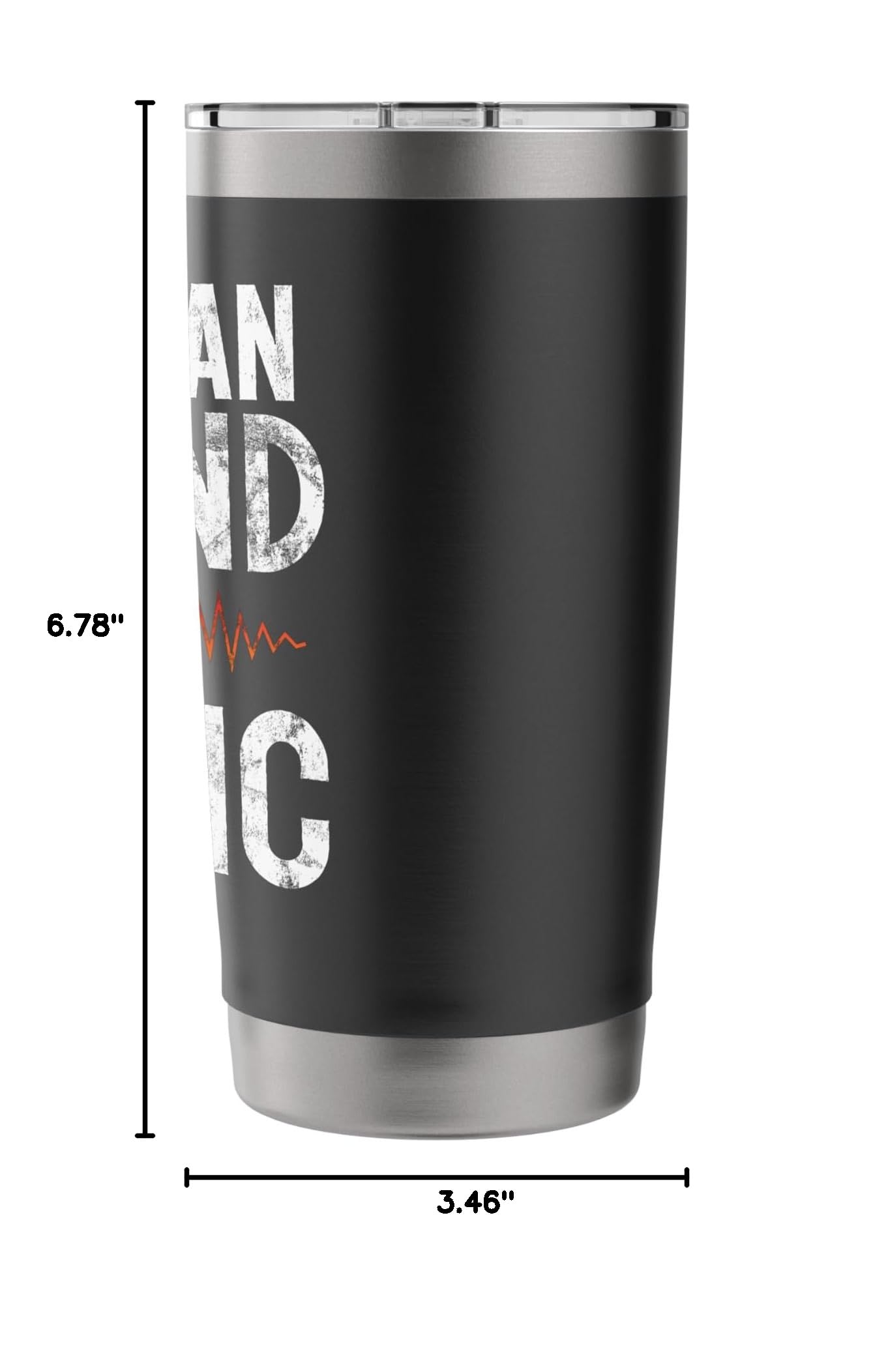 The Man behind the Music DJ Stainless Steel Insulated Tumbler
