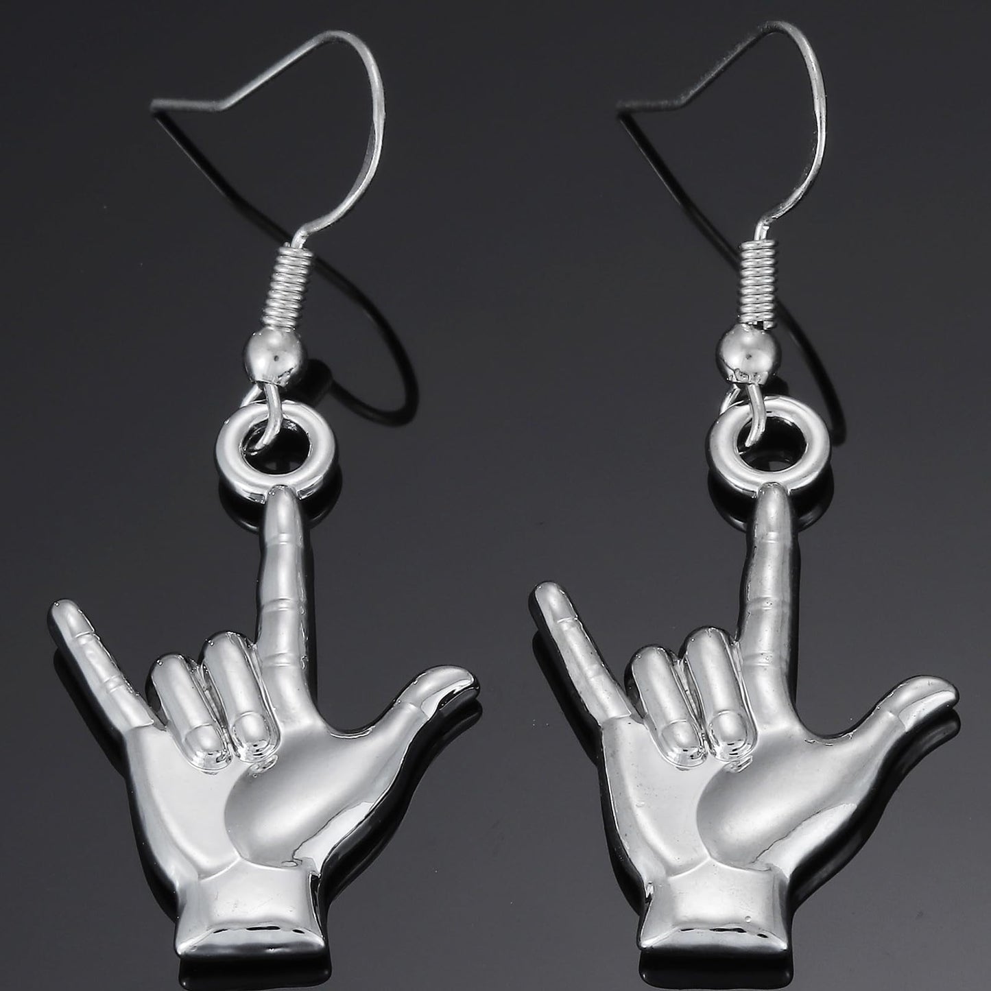 Sign Language Earrings Gifts for Women Earrings Friends Teachers Students Deaf Interpreter I Love You Asl Earrings