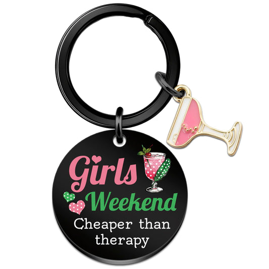 Girls Weekend Gifts for Women Girls Tirp Gifts Favors Friendship Gift for Women Graduation Birthday Christmas Bestie Friends Keychain for Teen Girl