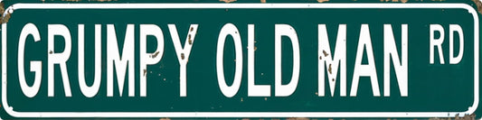 Man Cave Grumpy Old Man Rd Metal Tin Sign 4x16 In Vintage Plaque Decor For Home Restaurant Bar Cafe Garage Decor Unique Gift For Humor Lovers