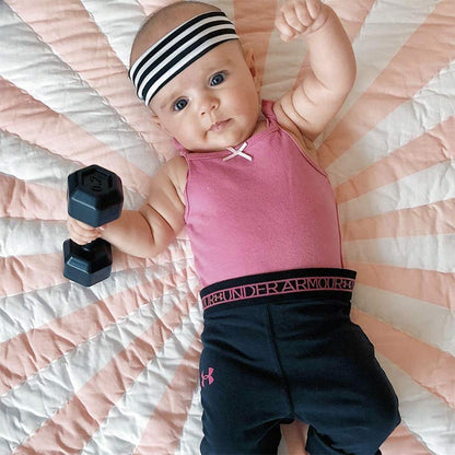 Genuine Fred Buff Baby Dumbbell Rattle Engaging and Sensory Rich Toy, Lightweight and Easy to Hold, Fun Gift for Fitness Enthusiast and New Parents
