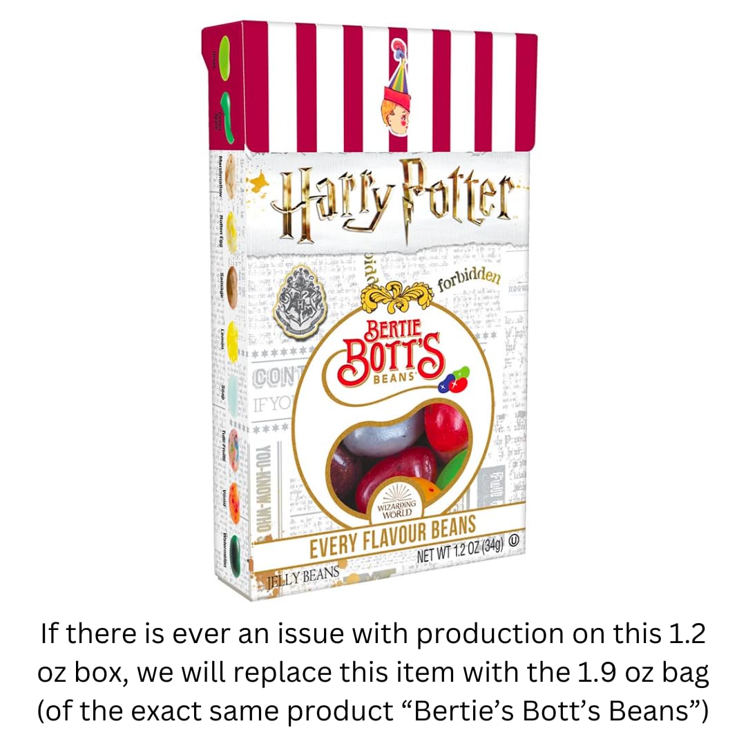 Jelly Belly Harry Potter's Favorites, Gift Pack of 4 (Butterbeer Barrel Tin, Bertie Bott's Every Flavor Jelly Beans, & Jelly Slugs Chewy Candy)