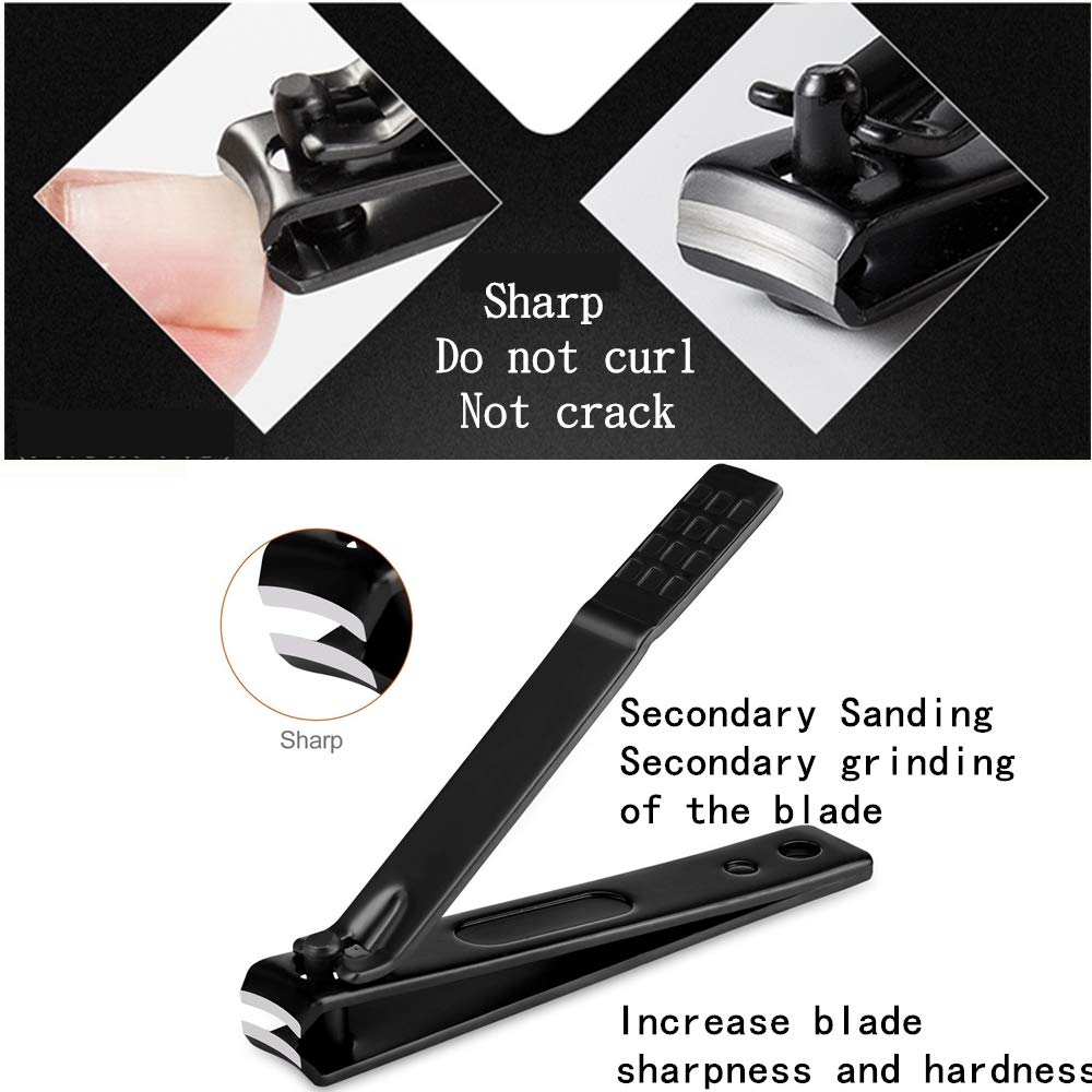Manicure set Men Personal Care Tools Accessories Finger and Toe Nail Clippers Set Professional Manicure Pedicure Kit With Travel Case Nail Grooming Kit Gifts for Men Women Father Mother