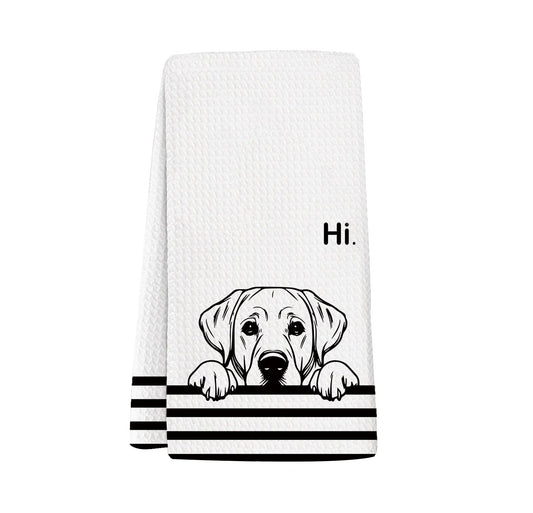 Labrador Retriever Gifts Kitchen Towels, Gifts for Labrador Lovers Moms Dish Tea Towels for Kitchen, Dog Lover Gifts Decorative Hand Towels for Bathroom Guest Room Decor, 16x24 Inch