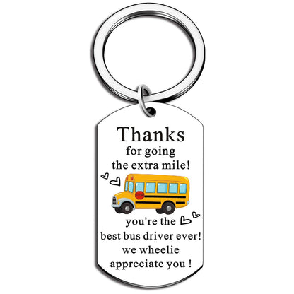 School Bus Driver Gifts Bus Driver Appreciation Gifts Valentine Gift Thank You Keychain Birthday Thanksgiving Day Christmas Stocking Stuffers Birthday Gift Retirement Custodian Appreciation Gift