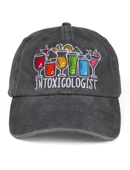 InnoBeta Bartender Gifts for Men Women, Bartender Cap Embroidered Adjustable Hat Gifts Accessory for Birthday & Christmas Grey