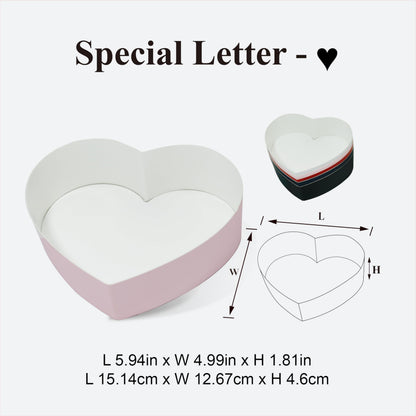 Geoto 17.3"x6"x2" Pink/Red/White Creative Mother's Day Gift Packaging Idea Fillable MOM Letter Shaped Gift Boxes(Pink)