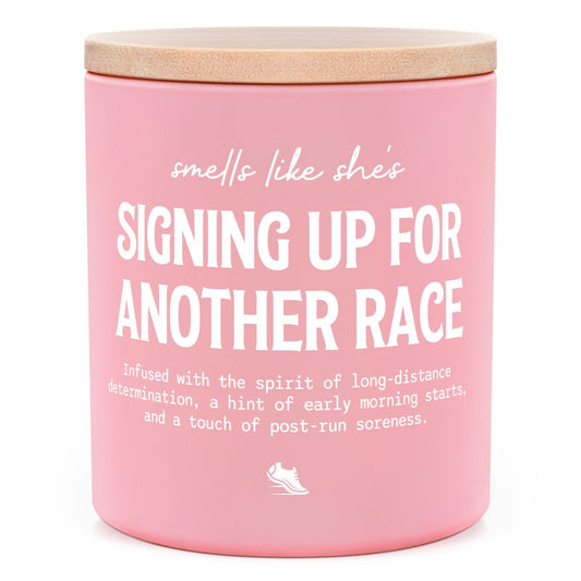 Gifts for Runners Women, Funny Marathon Essentials Candle 10Oz, Cross Country, Half Marathon, Track and Field Runner Gifts, Running Accessories for Women Friends, Soy Wax Scented Candle