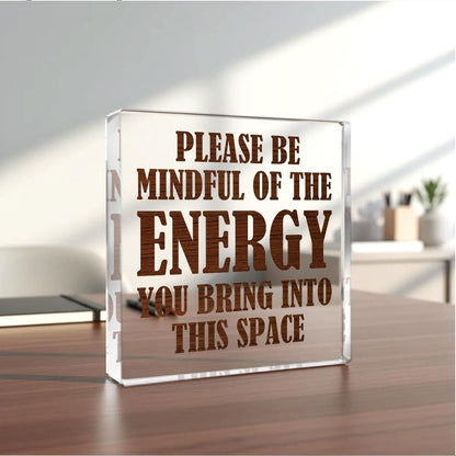 Inspirational Zen Decor Meditation Room Decor Positive Affirmations Meditation Accessories Acrylic for Home Office Living Room Desk Bedroom Desktop