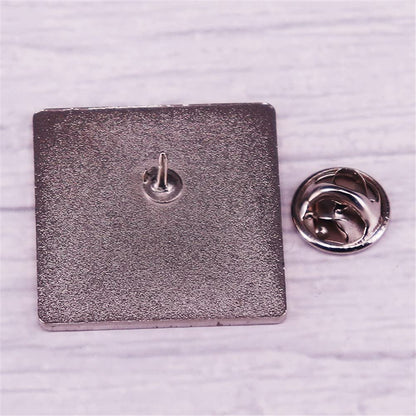 “he who hath nay uterus shall shuteth the fuck up”Enamel Pin Feminist Brooches Badge Hat Clothing Badges Jewelry Gifts for Women