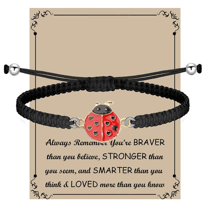 BNQL Ladybug Bracelets Gifts for Women Girls Ladybug Charm Bracelet Ladybug Jewelry Inspiration Ladybug Gifts Ladybug Lover Gifts