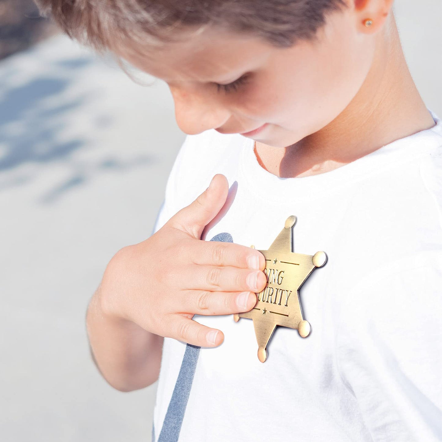 Ring Security Badge Metal Ring Bearer Gift Wedding Accessories for Party, Rehearsal, Kids, Boys, Wedding Souvenirs
