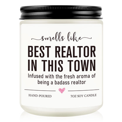 Funny Realtor Candle, Realtor Gifts for Women Men, Real Estate Agent Supplies, Closing Gift for Sellers, Funny Celebrate Reward Thank You Presents for Realtors, Salesperson, Broker, Realtor Supplies