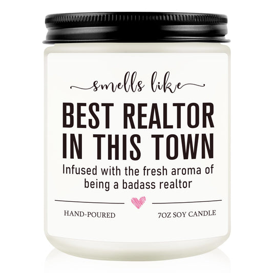 Funny Realtor Candle, Realtor Gifts for Women Men, Real Estate Agent Supplies, Closing Gift for Sellers, Funny Celebrate Reward Thank You Presents for Realtors, Salesperson, Broker, Realtor Supplies