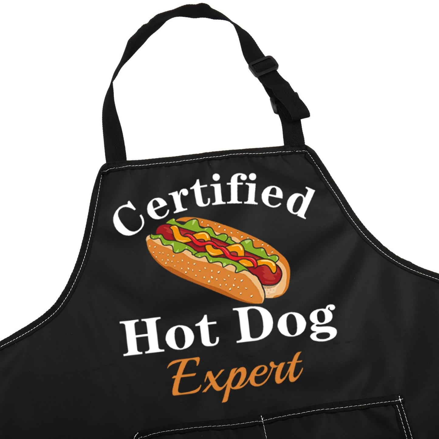 JNIAP Hot Dog Apron With Pockets Hot Dogs Lover Gifts Hot Dogs Chef Apron Fast Food Apron Hot Dog Maker Aprons