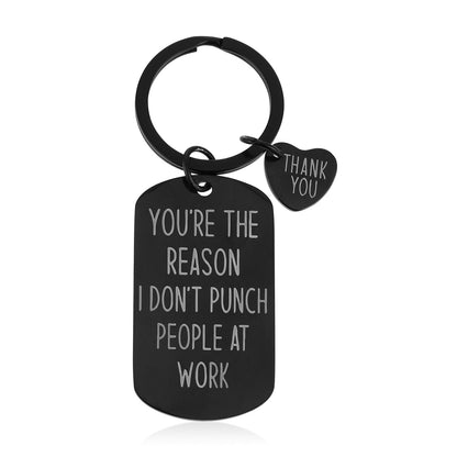 Ouligay Funny Coworker Gifts for Women Men, Gift for Best Friend, Friendship Keychain, Appreciation Gifts for Coworker
