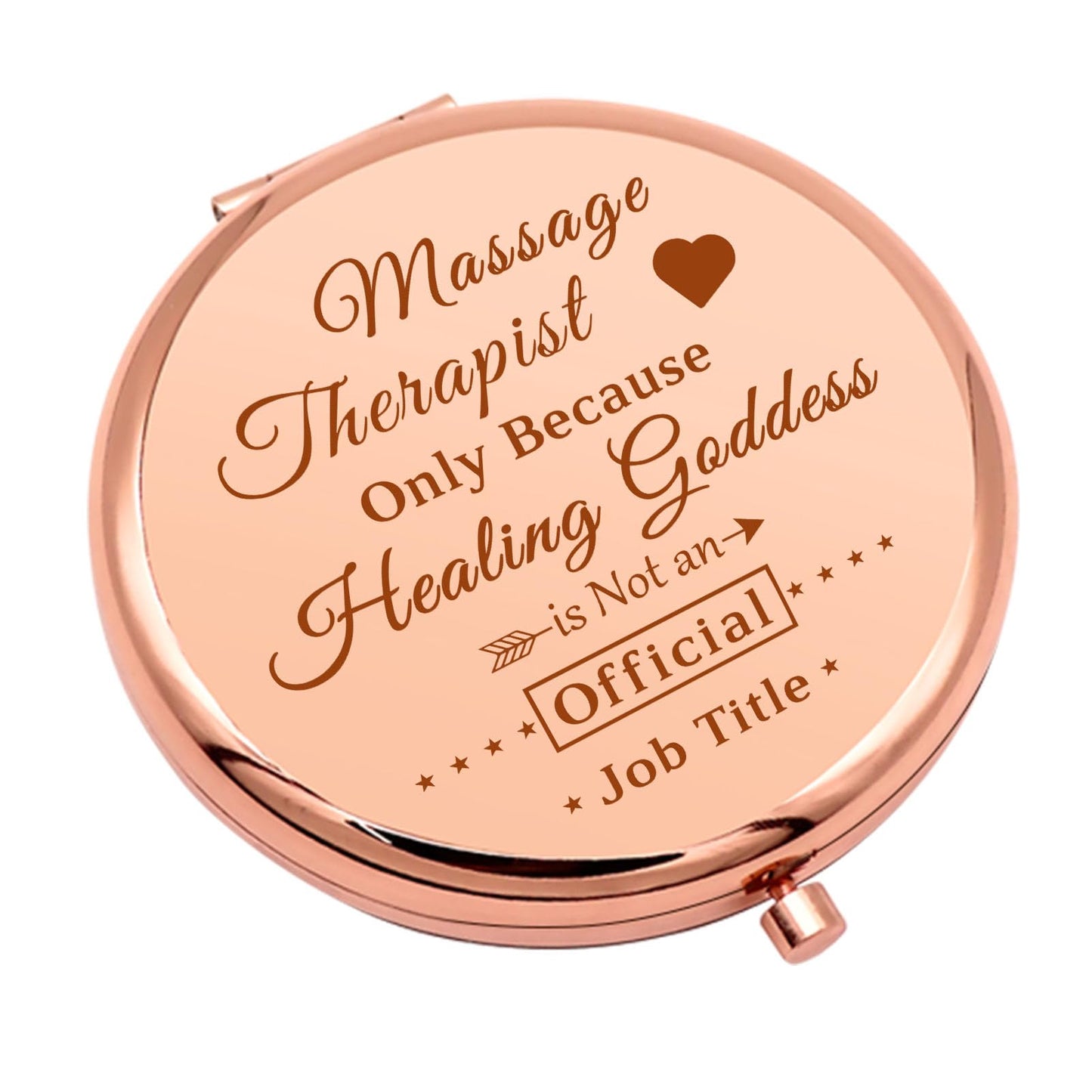 Therapist Gifts Massage Therapist Gifts for Women Compact Mirror for Message Therapy Thank You Gift Massage Therapist Appreciation Gift Folding Makeup Mirror Graduation Christmas Birthday
