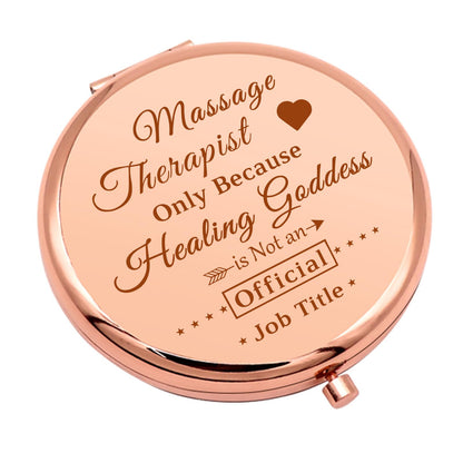 Therapist Gifts Massage Therapist Gifts for Women Compact Mirror for Message Therapy Thank You Gift Massage Therapist Appreciation Gift Folding Makeup Mirror Graduation Christmas Birthday