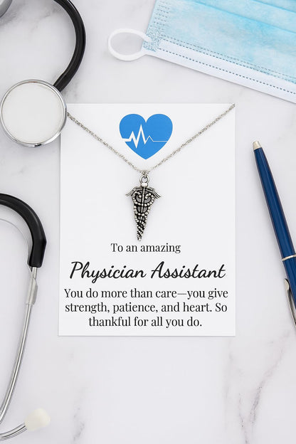 Physician assistant gifts for pa week, Pa week gift, Med student white coat ceremony gift, Physician assistant week gifts, Medical school graduation necklace for women, Medical student