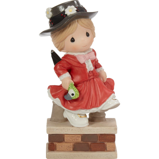 Precious Moments I’m Over The Rooftops for You Mary Poppins Figurine – Disney Showcase Hand-Painted Collectible – 211023