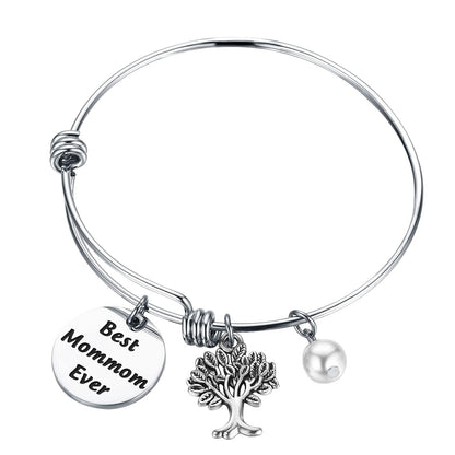 CENWA MomMom Birthday Gift Bracelet - MomMom Jewelry 'Best Mom Ever'
