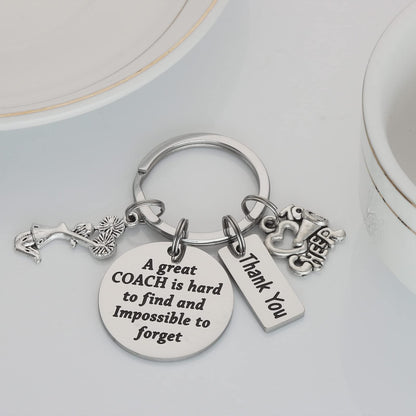 HUTIMY Cheer Coach Gift Ideas Keychain - Cheerleading Accessories - Best Cheerleading Coach Keychain
