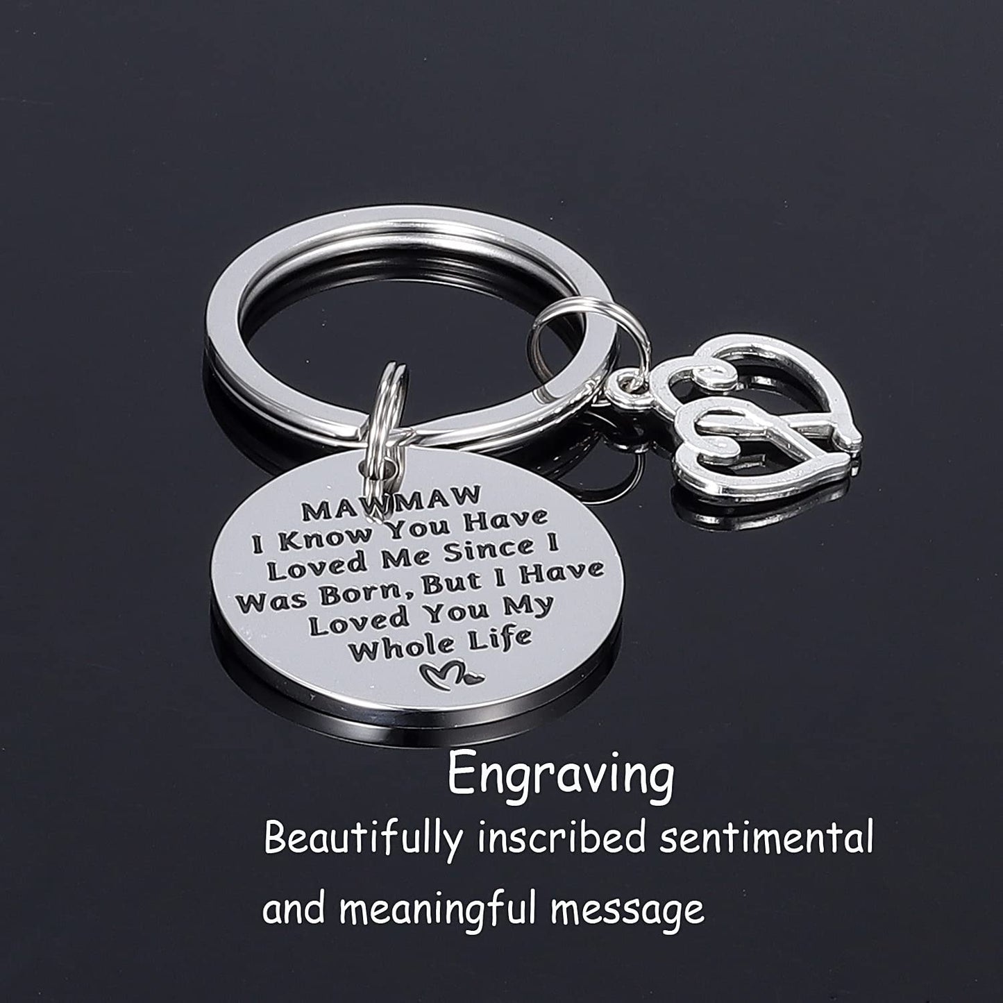 Kivosliviz Mawmaw Keychain Gifts for Women Her Maw Maw Key Chains Worlds Greatest Best Mammaw Ever Jewelry Mamaw Keyring Mawmaw Keychain