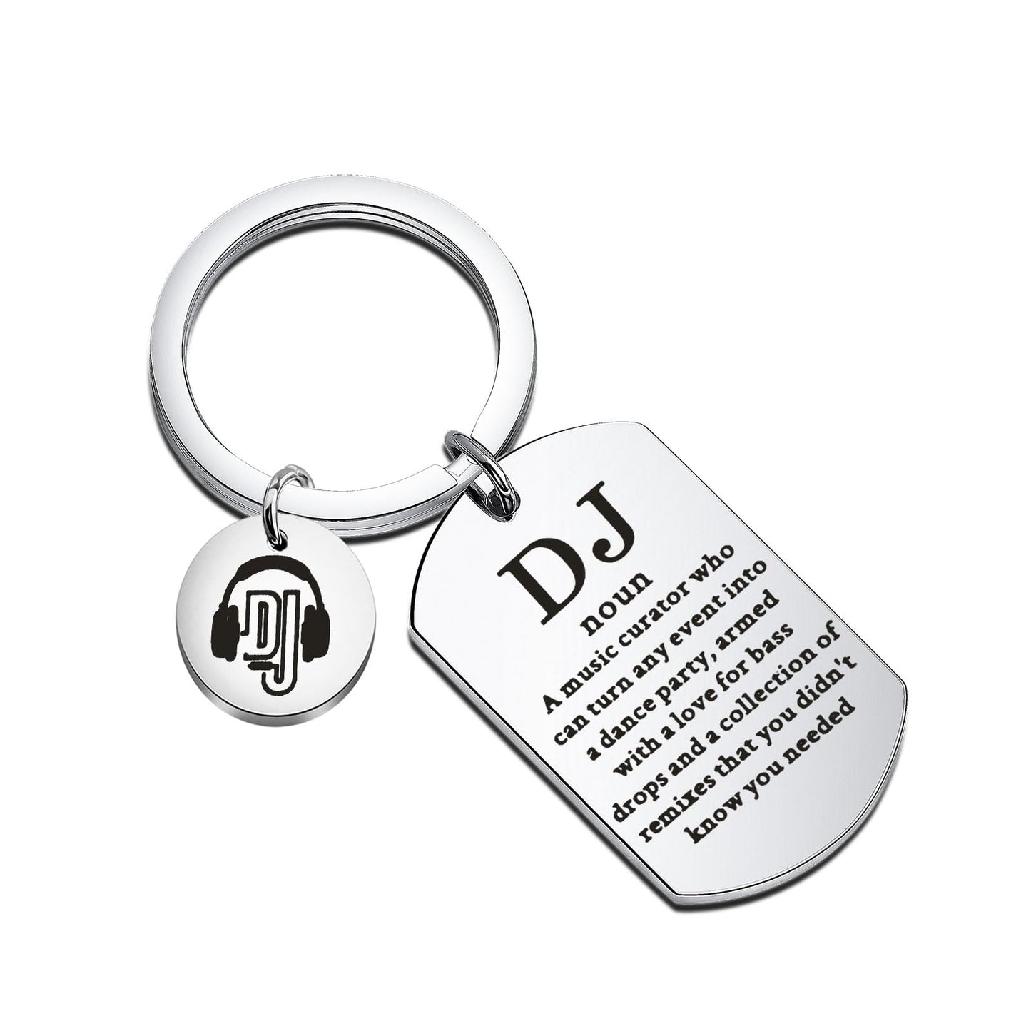 FAADBUK DJ Keychain - Disco DJ Appreciation Gift