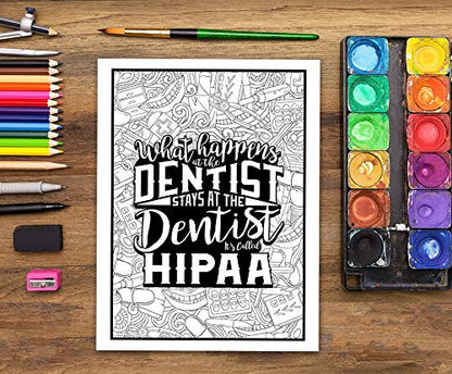 Dental Life: A Snarky Coloring Book for Adults
