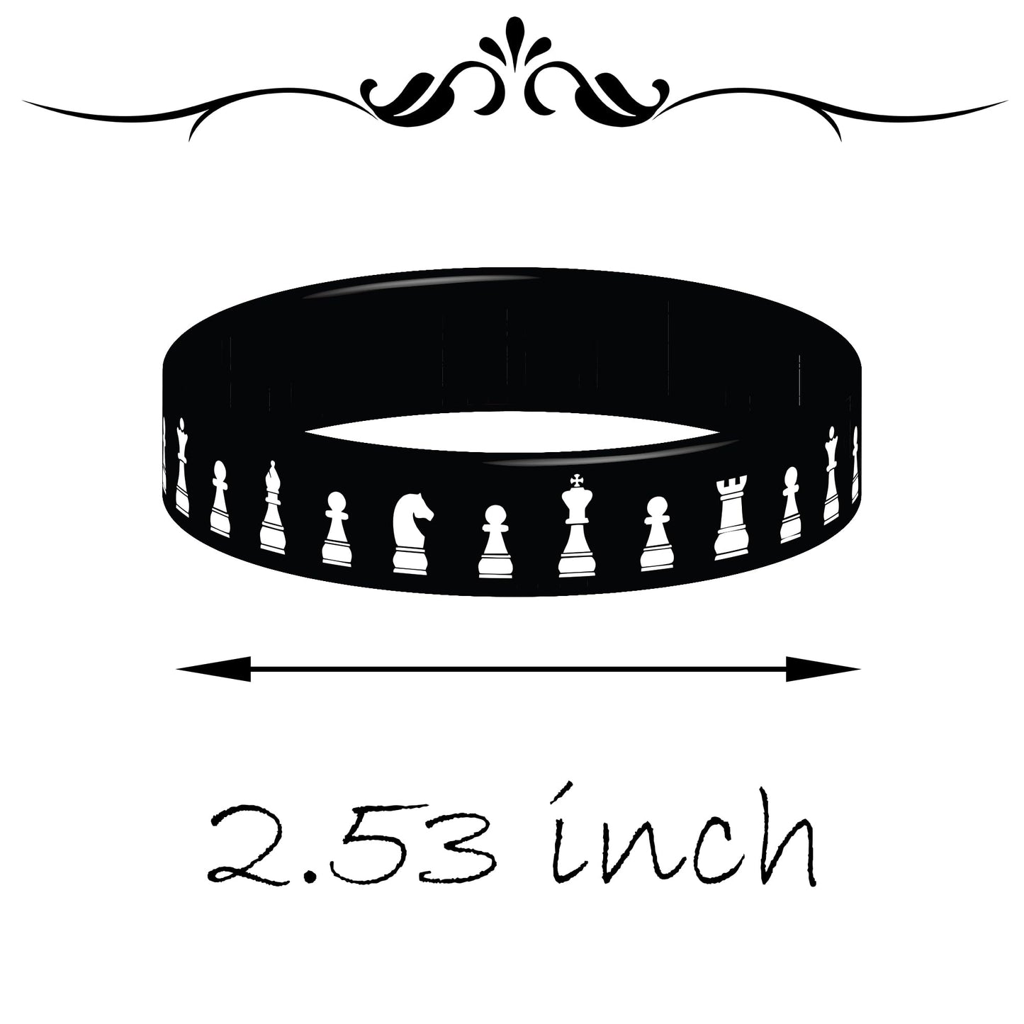 24 Pcs Chess Theme Rubber Silicone Wristbands Chess Competition Decorations Birthday Party Favors Supplies Decorations