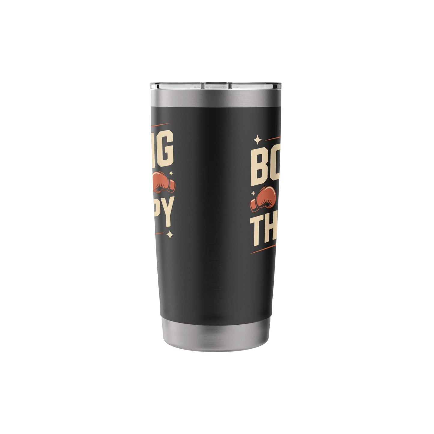 Boxing Boxing Is My Therapy Stainless Steel Insulated Tumbler