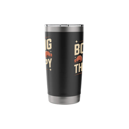 Boxing Boxing Is My Therapy Stainless Steel Insulated Tumbler