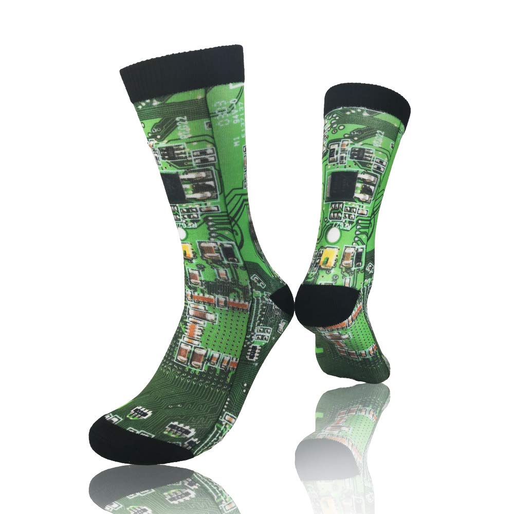 Unisex Adult Fun Cool 3D Print Colorful Athletic Sport Novelty Crew Tube Socks