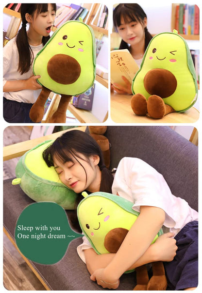 NatureMan 16.5 inch Avocado Plush Toy Pillow Gift, Lovely Fruit Plush Toy Doll, Suitable for Children, Girls, Boys and Holiday Gifts