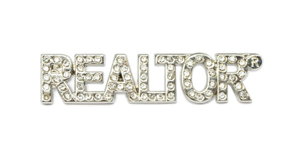 Real Estate Agent REALTOR® Crystal Lapel Pin