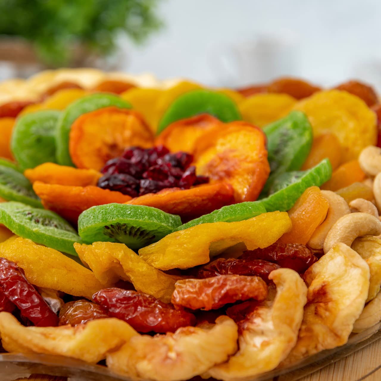 Dried Fruit and Nut Gift Basket, Healthy Assorted Natural Snack Gift Tray, Extra Large Variety Food Tray Party Platter- Mothers Day, Holiday, Birthday, Sympathy, Office, Men, Woman, Him, Her Husband, Wife, Families, Bonnie and Pop