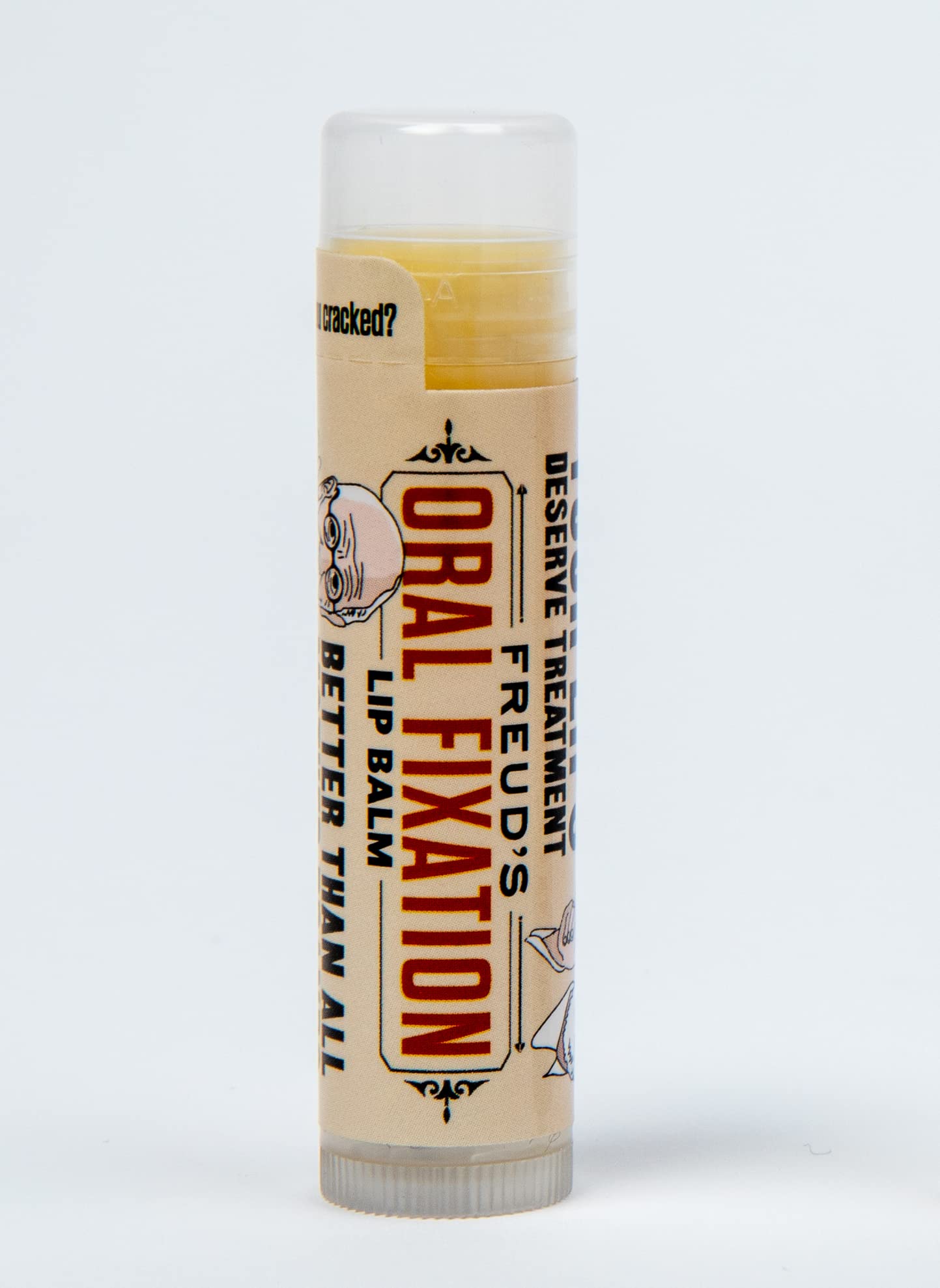 The Unemployed Philosophers Guild Sigmund Freud's Oral Fixation Lip Balm - Eucalyptus Mint Flavored, Cruelty-Free and Made in the USA from Natural and Imported Ingredients