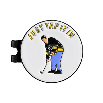ZEETY Funny Golf Ball Marker with Magnetic Hat Clip – Golf Accessories for Men and Women, Great Golf Gift for Players with Attitude