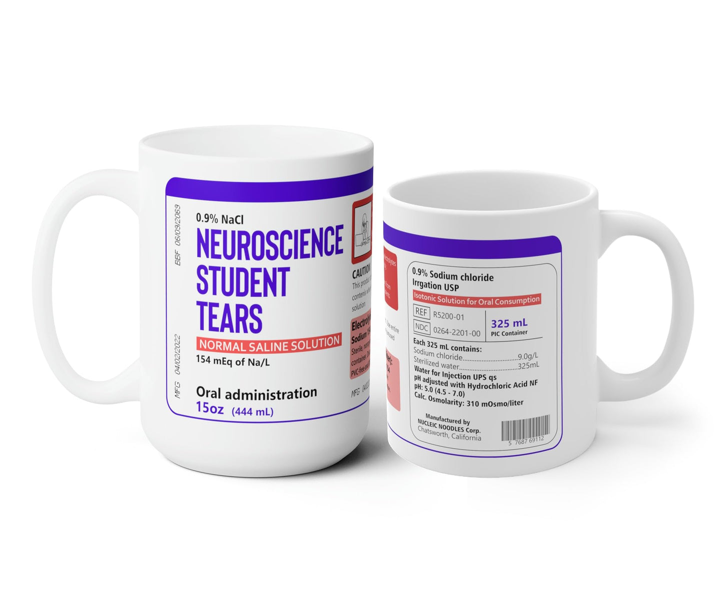 Neuroscience Student Tears Mug - Funny Gift For Teacher - Neuroscience Student Tears Mug - Professor Gift - Appreciation Gift - Student Gift - Thank You Gift - Tea Coffee Cup 11oz