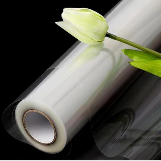 Vanhench 16 in×100 ft (1200") Clear Cellophane Wrap Roll 3Mil Thick for Gift Basket Treats Goodie Bag Bouquet Flower Wrapping, Clear Plastic Wrap for Mothers Day Birthday Gifts Wrapping