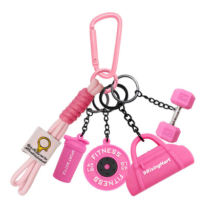 Dumbbell Keychain Set Gym Accessories for Women and Men Fitness Gifts, a Cute Mini Set for Gym Lovers & Couples