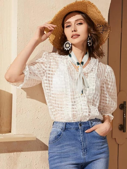 GERINLY Cute Bandana for Women Fruits Printed Square Hair Scarf Headband Summer Accessories Lovely Neckerchief