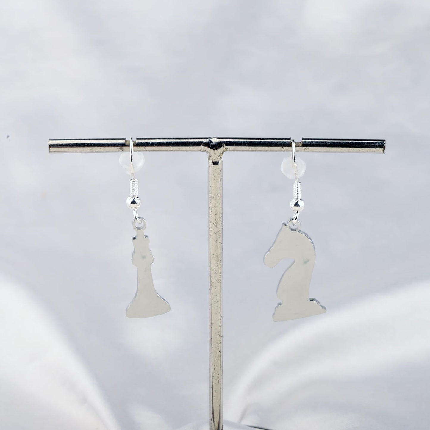 CYTING Chess Game Lover Gift Chess Stainless Steel Earrings Board Game Gift Chess Player Inspired jewelry