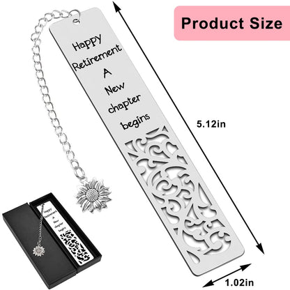 Quimoy Happy Retirement Bookmark for Women, Retirement Gift for Woman Coworker Employee Boss Leader Friends Retired Teacher Nurse, Going Away Gifts for Colleagues, Retirement Gifts for Women 2026