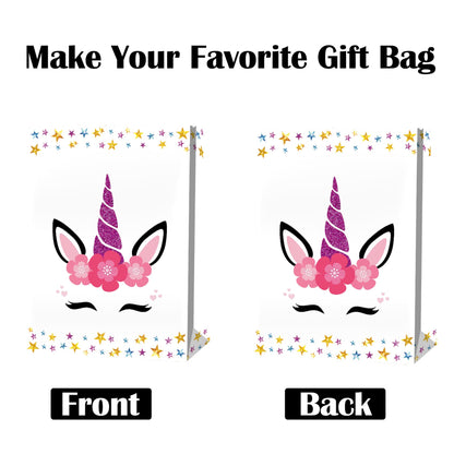 24pc Unicorn Candy Bags - Unicorn Party Favor Bags for Girls' Birthday Decorations