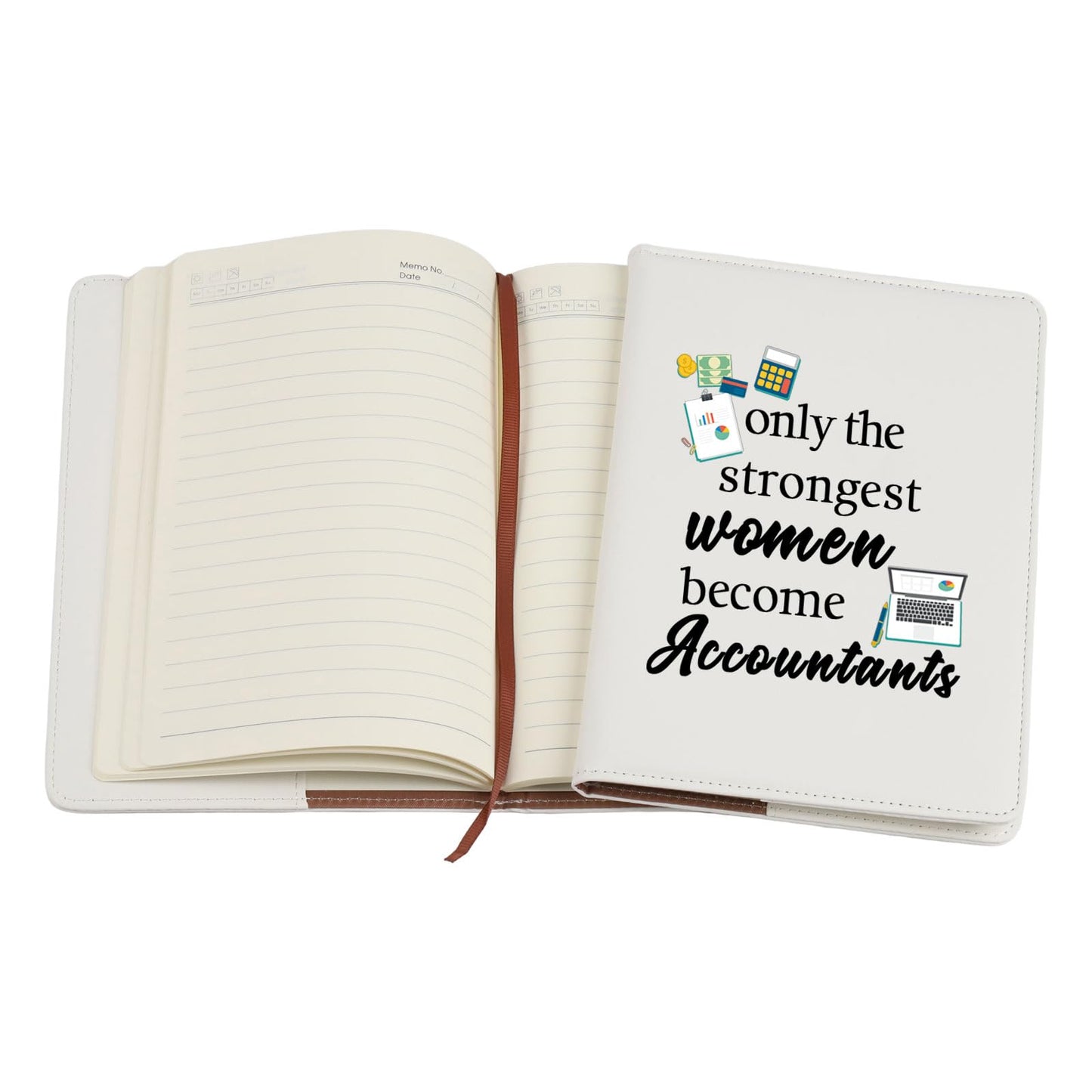 Gzrlyf Only the Strongest Women Become Accountants Notebook Financial Notebook Funny Accountant Gifts CPA Graduation Gift (Accountants Notebook)