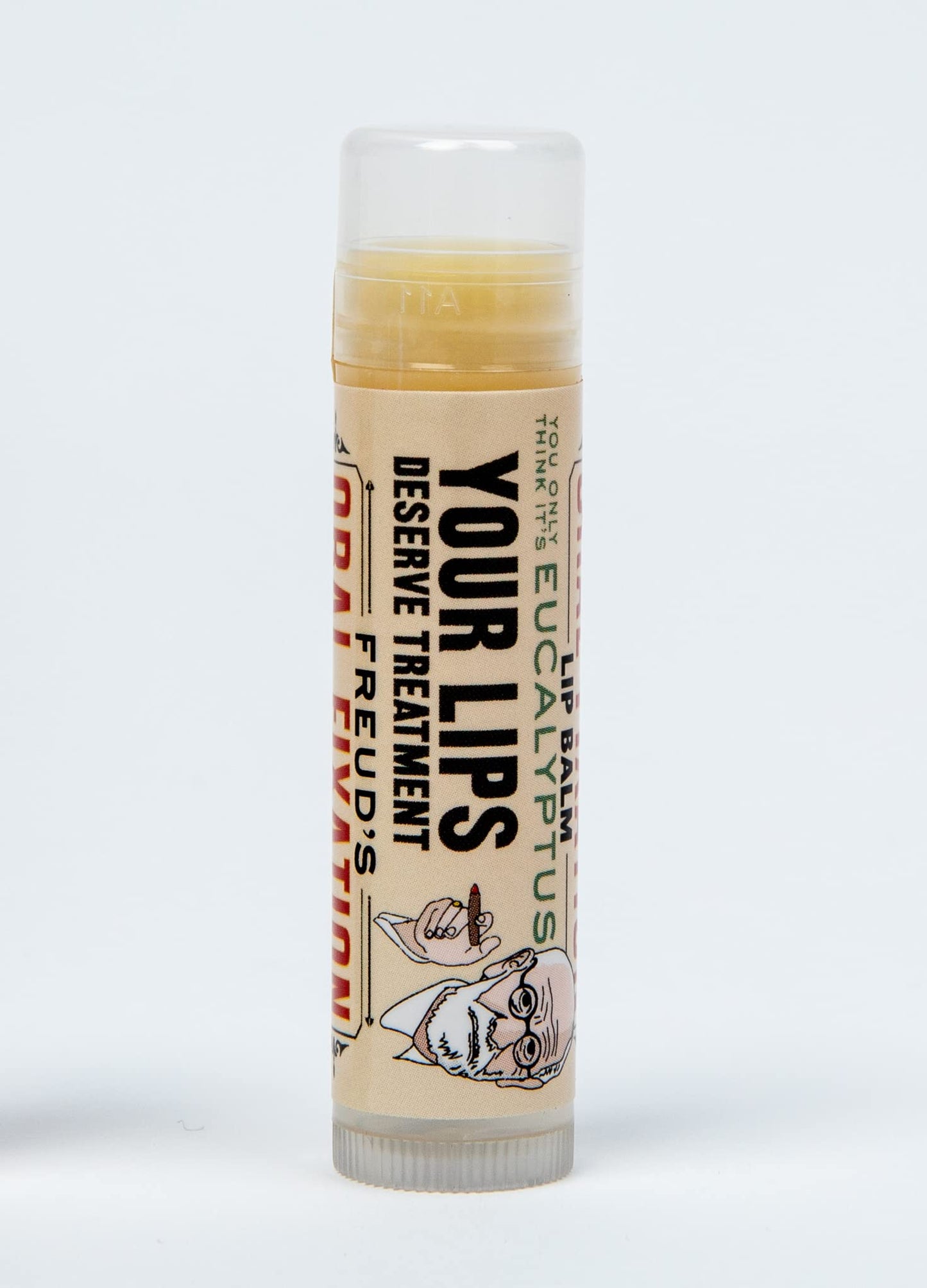 The Unemployed Philosophers Guild Sigmund Freud's Oral Fixation Lip Balm - Eucalyptus Mint Flavored, Cruelty-Free and Made in the USA from Natural and Imported Ingredients