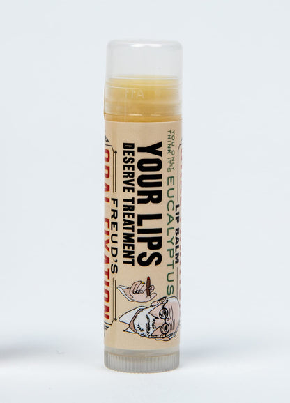 The Unemployed Philosophers Guild Sigmund Freud's Oral Fixation Lip Balm - Eucalyptus Mint Flavored, Cruelty-Free and Made in the USA from Natural and Imported Ingredients