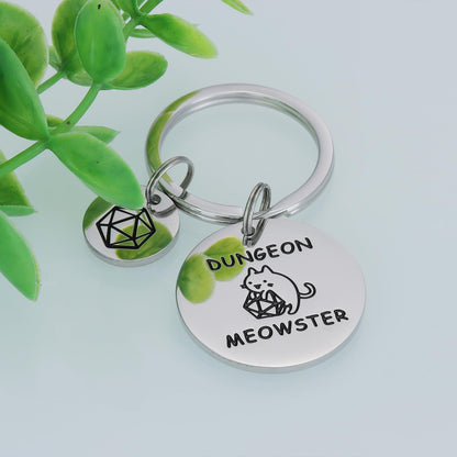 HUTIMY Dungeons And Dragons Gifts for Men Women Adults Him Funny Unique Husband Dungeon D N D Jewelry Dnd Keychain